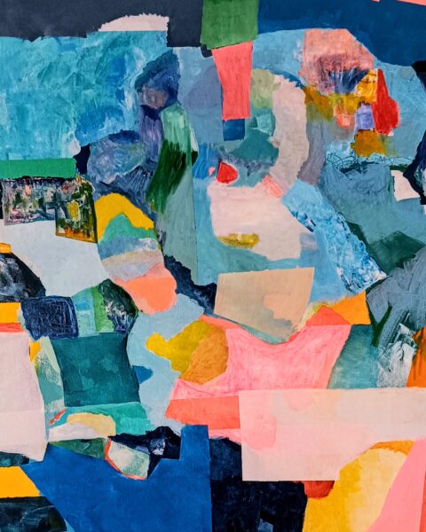 Abstrakte Malerei – Acryl auf Leinwand